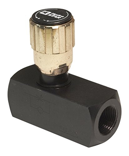 Buyers Products F1200S Hydraulic Steel Flow Control Valve, 3/4 in NPTF One‑Way Flow, 25 GPM Max Flow, 5,000 PSI Rated for Plow Trucks, Dump Trucks & Trailer Hydraulic Systems, Precise & Smooth Control - size: 3/4 Inch