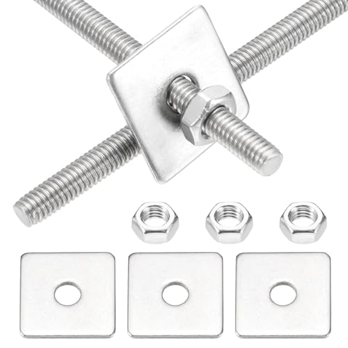 MECCANIXITY 2Set M4x150mm Fully Threaded Rod Threaded Rods Bar Studs - size: M4x150mm