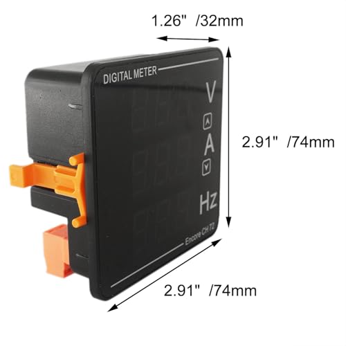 AC 50-500V 120A Digital Volt Amp Meter, Voltage Current Frequency