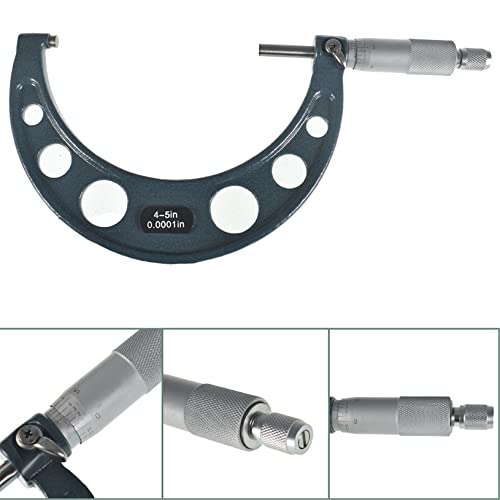 6-Pack Outside Micrometer Set 0-6In Precision Machinist Tools W/Carbide Tips and Ratchet Stop - size: 0-6In