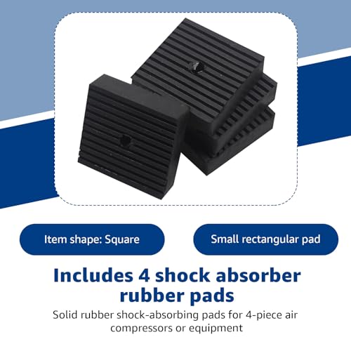 4pcs Solid Shock Pad Solid Rubber Anti-Vibration Isolation Pads