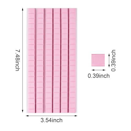 Feosky Adhesive Poster Sticky Tack Putty, Reusable and Removable Adhesive Putty, Mounting Putty for displaying Wall Paintings, Picture, Decoration, Crafts (Pink,Pack of 2) - color: Pink, size: 2Pack