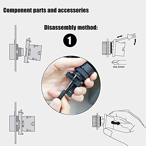 Taiss Momentary Push Button Switch Start/Stop Red Green Sign NO NC AC 660V 10A Button Switch HB2-Start/Stop - style: 1NO 1NC
