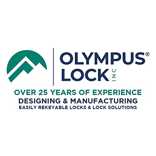 Olympus Lock 200DW Deadbolt Lock | 7/8" Chrome Key Lock US26D | NATL KD Easily Rekeyable Drawer Lock, Keyed Different | Grade 1 Vertical Deadbolt (1-Pack) - size: 15/16 barrel length, style: Keyed Different