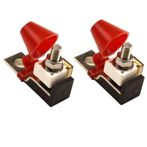 2Pack 58V Single Stud 5/16"(M8) Marine Rated Battery Fuse 300A, Terminal Fuse Block Kit with Fuse 300A for Boat RV Car Truck Cruise - style: 300A
