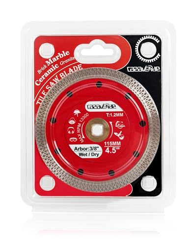 Casaverde 4.5" Super Thin Diamond Tile Blade with 3/8" Arbor - size: 115mm