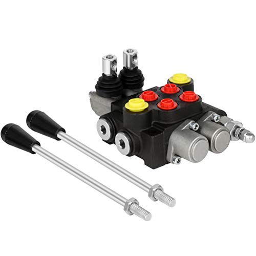 Hydraulic Flow Control Valve 2 Spool 13 GPM Adjustable Relief Valve - size: 2 Spool 13 GPM