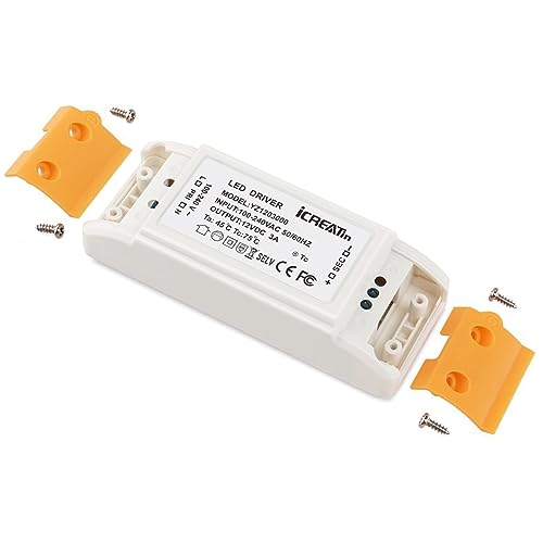 12V LED Driver 36W, 120V AC to DC 12 Volt Low Voltage Transformer Power Supply for Led Strip Lights and G4, MR11, MR16 LED Light Bulbs, 3A Converter Adapter. - size: 12V3A