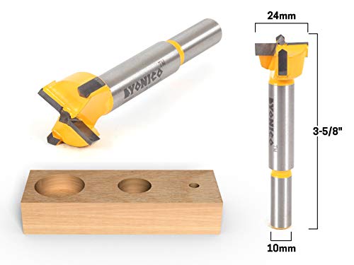 YONICO 43026C 24mm Diameter Carbide Forstner Drill Bit 10mm Shank - style: 24mm Diameter