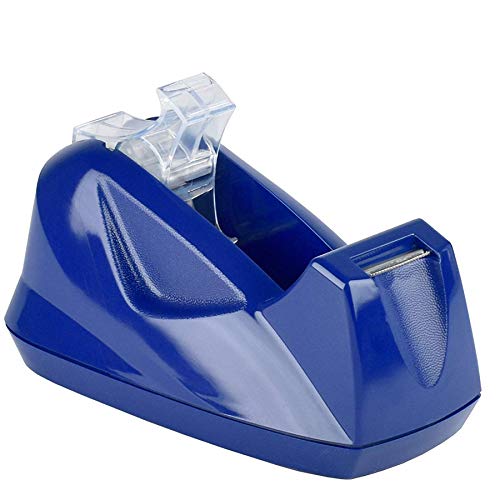 Acrimet Desktop Tape Dispenser Jumbo Size, Non-Skid Base, Plastic Deep Blue - color: Deep Blue
