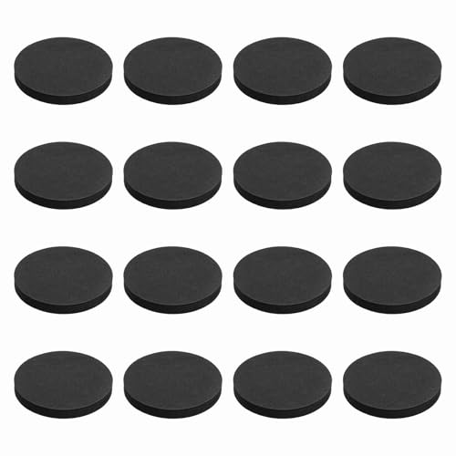 MECCANIXITY Single Sided Speaker Isolation Pads 65mmx8mm Round Black - size: 65mmx8mm