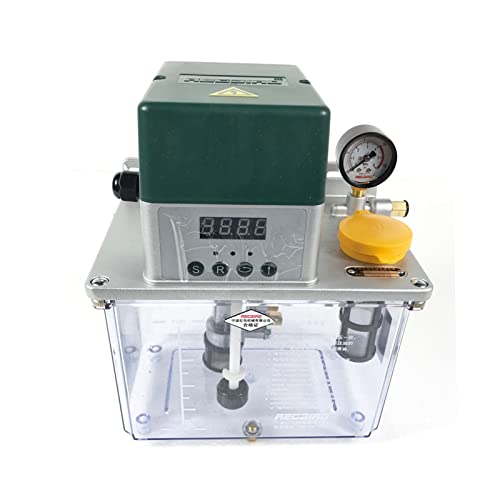 TECHTONGDA Automatic Lubricating Oil Pump 110V Lubrication Oiler Digital Numerical Control Gear Lubrication Pump Oiler with 3L Tank Capacity for CNC Punching Lathe Cutting Milling Machine - size: 3L Tank Capacity
