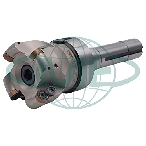 CME 2-1/2" 90° Indexable Face Mill w/ R8 Arbor, RCKT1204 Inserts Included, 4 Flutes