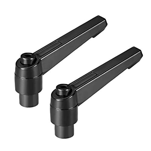 uxcell M8 Handle Adjustable Clamping Lever Thread Push Button Ratchet Female Threaded Stud 2 Pcs - size: M8