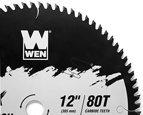 WEN BL1280C Apex 12-Inch 80-Tooth Carbide-Tipped Fine-Finish Industrial-Grade Woodworking Saw Blade with Cool-Cut Coating - style: Premium