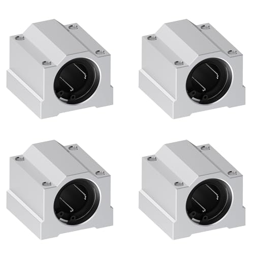 4 Pcs SCS6UU Linear Ball Bearings, 6mm ID, 25mm Length - size: SCS6UU