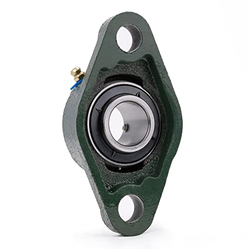 XIKE 2 Pcs UCFL205-16 Bore 1" Pillow Block Flange Mounted Ball Bearings. - size: UCFL205-16 Bore 1"