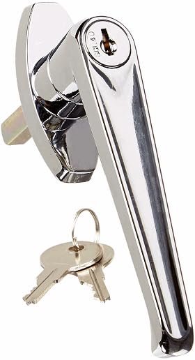Sandusky Single lock handle - Chrome finish - Keyed Different SLH-C