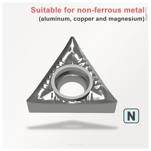 TCGT21.51 (TCGT110204) Indexable Carbide Inserts for Aluminium 10pcs - size: TCGT110204-LH
