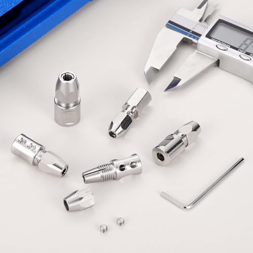 Motor Flex Collet Coupler 5mm to 4.76mm CNC Stainless Steel Flexible Coupling Motor Shaft Locker