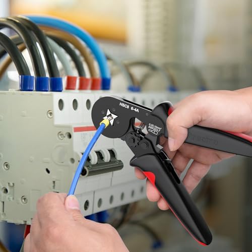 Preciva Ferrule Crimping Tool with 2000Pcs Wire Connectors, AWG23-7 - color: Black