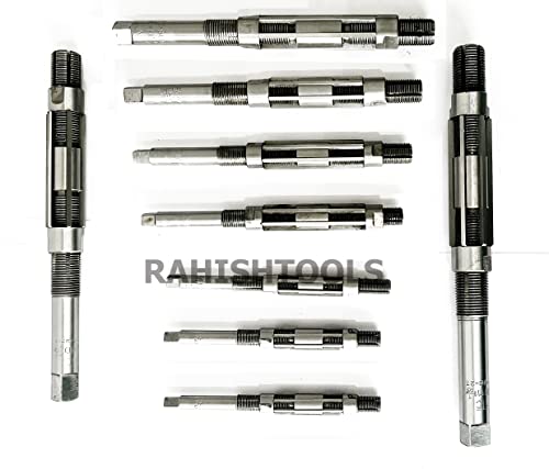 Adjustable Hand Reamer Tool HV to H16 Sizes - 1/4" to 2-7/32” Reaming Tool for Precise Hole Finishing with Carbon Steel Blades - Hand Tools Reamers for Metal & Wood - 6.35mm - 56.35 mm - size: HV to H16 - 20Pcs