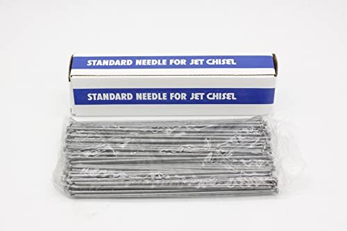 7" Chisel Tip Replacement Needles – 100‑Pack, Ø3mm High-Manganese Steel for Electric & Air Needle Scalers – Ideal for Rust, Paint & Slag Removal