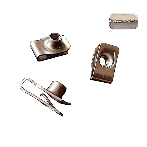 M8 Stainless Steel U -Style Clip-On Nut,U-Type Fasteners (Pack of 25) - size: M8 SS