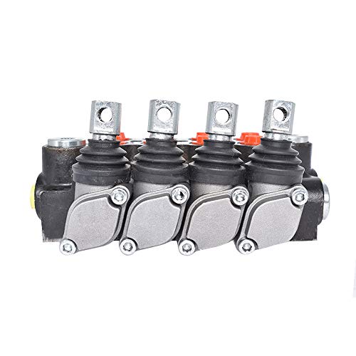 findmall 4 Spool Hydraulic Directional Control Valve 11GPM 3625PSI - size: 11 GPM, style: 4 Spool