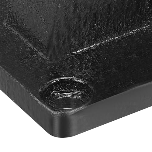 PATIKIL 92x92x66mm Air Cylinder Foot Flange Rod Pivot Clevis Pneumatic Mounting Bracket Rear Mount Parts, Black - size: 92x92x66mm