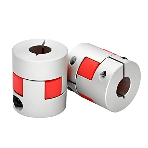 D30 * L35 Flexible Shaft Coupling, 8mm to 14mm Bore, Aluminum Plum Connector Flexible Coupler for 3D Printers, CNC Machines, and Servo/Stepper Motors - size: Bore 8mm to 14mm