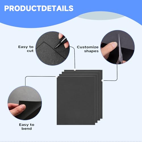 12 Pcs 0.8MM 1MM 1.2MM Non-Asbestos Gasket Material Paper Sheet, 15"x11.8"