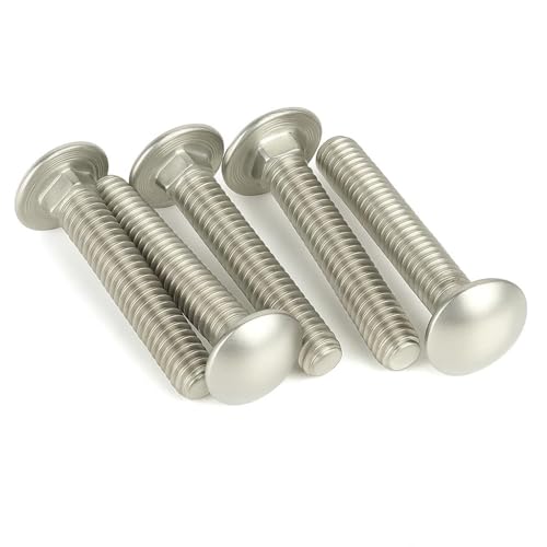 IMSCREWS 3/8-16 x 7/8 High-Strength Carriage Bolts, 304 Stainless Steel (18-8), Full Thread Precision Coach Bolts for Brackets & Hardware, 20 PCS - size: 3/8"-16 x 7/8"