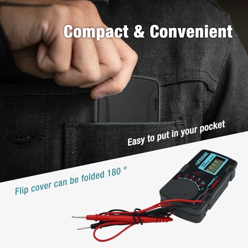 ALLOSUN Digital Multimeter/DMM/Multi Tester Amp/Ohm/Volt Meter/Diode and Continuity Test Pocket Size (EM3081)