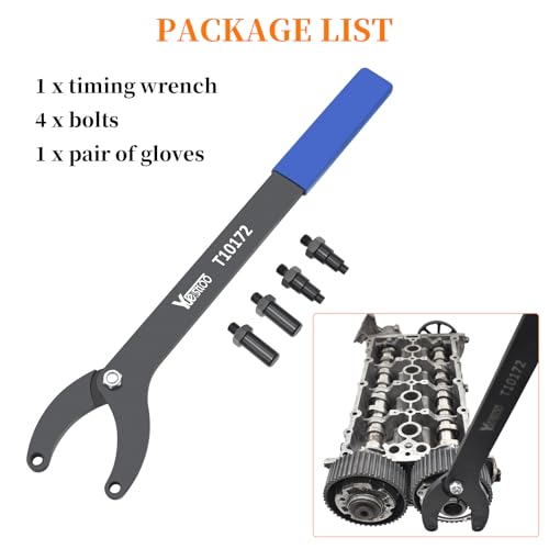 Engine Timing Belt Change Tool Kit Against Timing Pulley Holder Tool