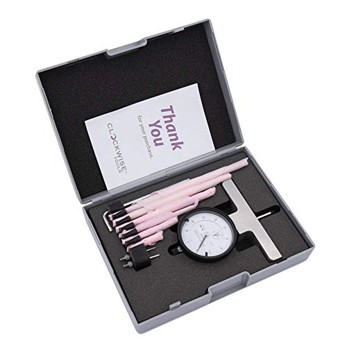 Clockwise Tools Dial Depth Gauge, DDGR-0105 0-1", Plus 1"-2", 2"-3", 3"-4", 4"-5", 5"-6", 6"-7" Extensions