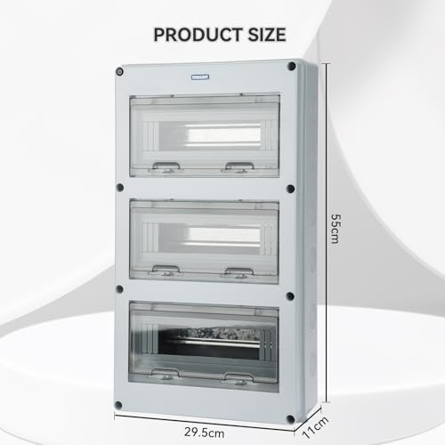MOLLOM 36 Way Circuit Breaker MCB Distribution Protection Box - color: HT, size: 36Way | 550x295x110 MM