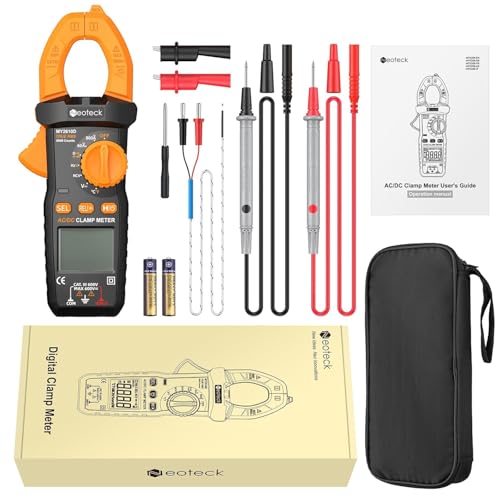 Neoteck Clamp Meter 6000 Counts Clamp Multimeter 800A AC/DC Current Voltage