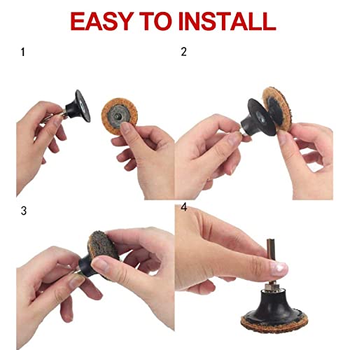 50pcs Die Grinder Sanding Discs Roll, Includes 1pc 2in Disc Pad Holder with 1/4in Shank, Surface Conditioning, Quick Change - style: Style 2