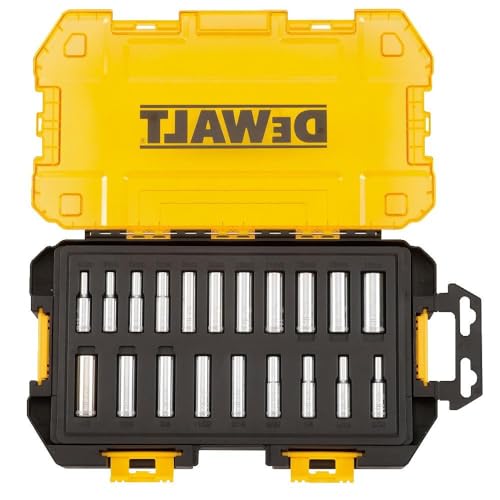 DEWALT DWMT73811 Tool Kit 1/4'' Drive Deep Socket Set, 20 Piece - size: One Size, style: 1/4" Drive