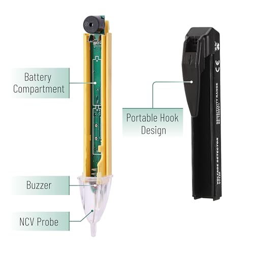 Mr. Pen- Electrical Tester, Non Contact Voltage Tester Pen - color: Yellow & Black, size: 1 Pack