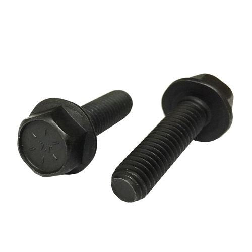 (6) 3/8-16x1 Grade 8 Hex Flange Bolts Frame Cap Screws Phos & Oil