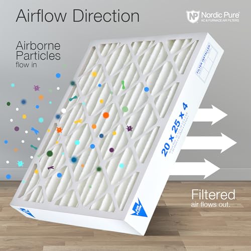 Nordic Pure 20x25x4 Pleated MERV 15 Air Filters 2 Pack - style: MERV 15