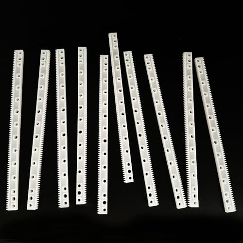 10PCS 0.5 Module Plastic Gear Plastic Connecting Rod Long Strip Rack Gear Pinion Transmission Rod for DIY Model Toy RC Car Truck Parts