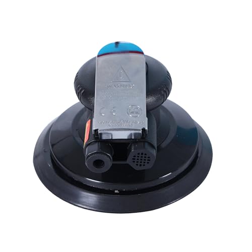 Professional Heavy Duty 6" Dual Action Random Orbit Air Sander, Orbital Pneumatic Palm Sander -Composite Design, Low Vibration - size: 6inch