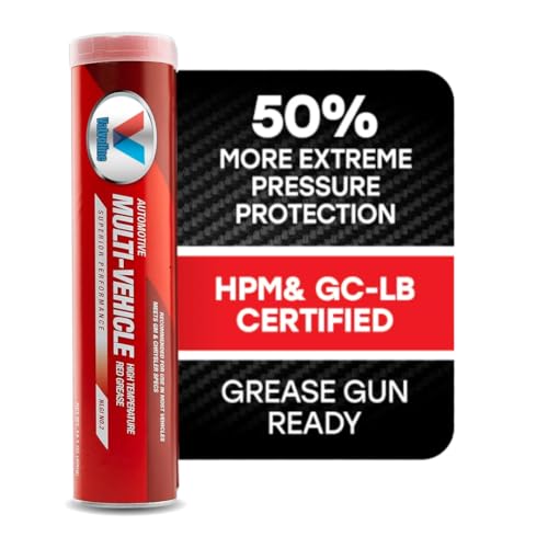 Multi-Vehicle High Temp Red Grease 14.1 OZ Cartridge VV-615 | Lithium Complex EP | NLGI #2 GC-LB | 0°F to 375°F | Extreme Pressure | Disc Brake, Chassis, Suspension, Wheel Bearings