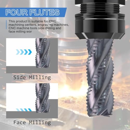 NZ 3/8" 4-Flute Roughing End Mill - size: 3/8*1*2-1/2*4F