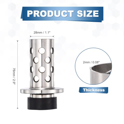 HARFINGTON Perforated Casting Flask 1.2"x3" W/Base Jewelry Making Tool - size: 1.2" x 3"