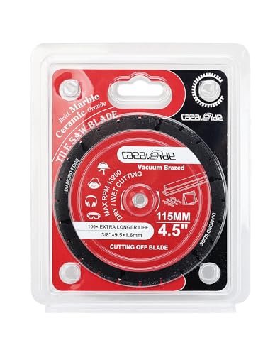 Casaverde 4.5" Diamond Cutting Wheel with 3/8" Arbor - size: ☉115mm(4.5" X 3/8")1pc