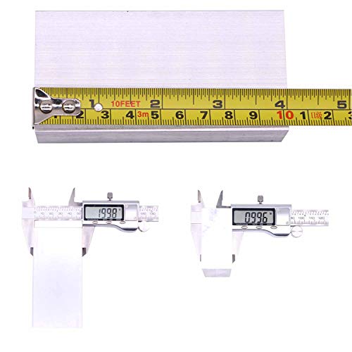 5 Pieces of 1" X2"Square Aluminum BAR 4" Long +0/-.05" 6061 General Purpose Plate,T6511 Solid New Mill Stock - size: 5PCS 1"X2"X4"